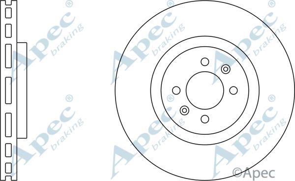 APEC BRAKING Jarrulevy DSK2973